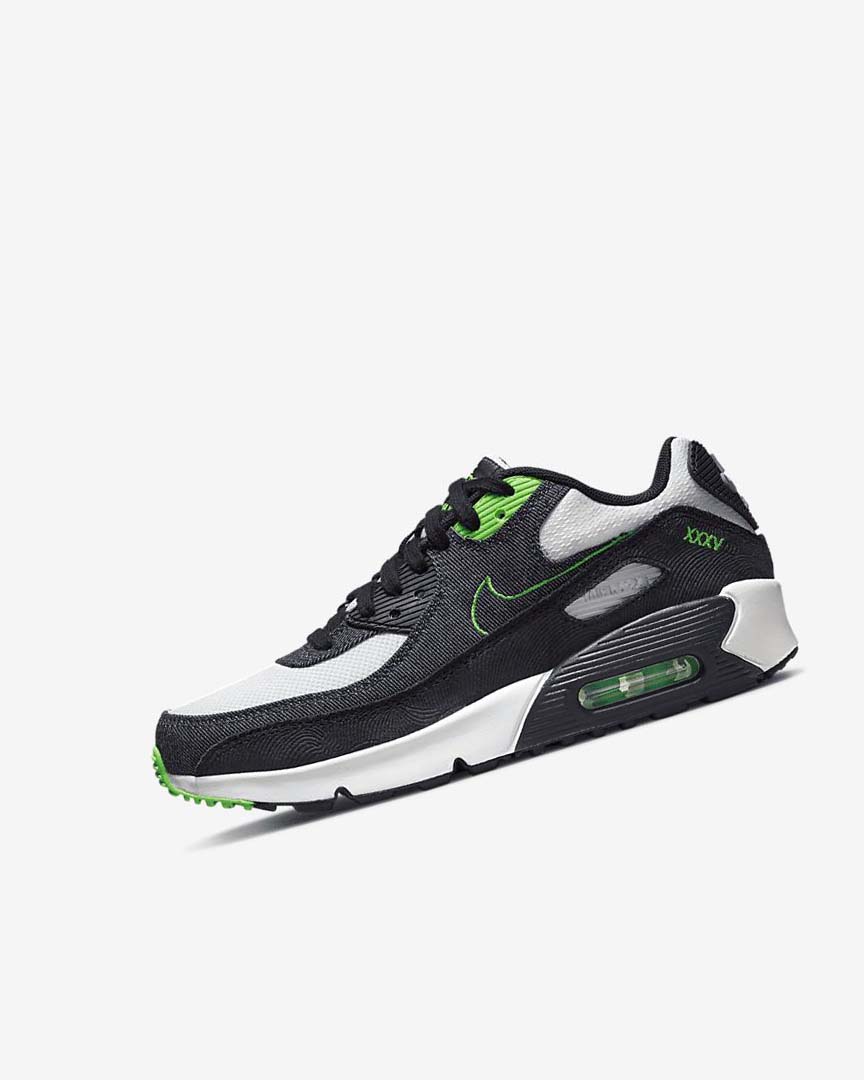 Zapatos Casuales Nike Air Max 90 LTR SE Niño Negras Verde Blancas Obsidian | AR2433