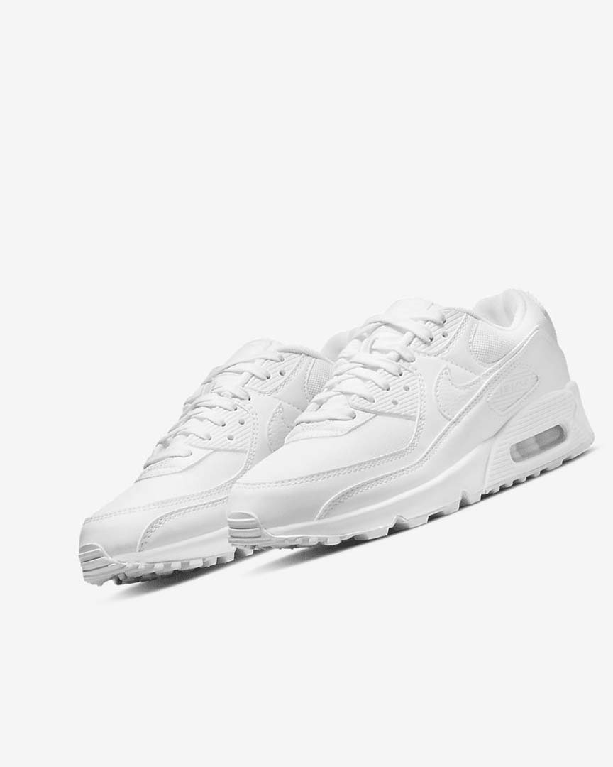 Zapatos Casuales Nike Air Max 90 Mujer Blancas Blancas Blancas | AR4587