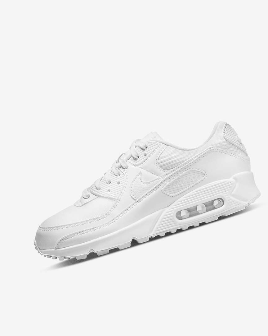 Zapatos Casuales Nike Air Max 90 Mujer Blancas Blancas Blancas | AR4587