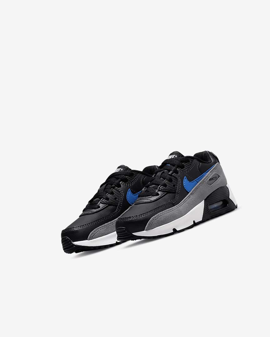 Zapatos Casuales Nike Air Max 90 Niña Negras Gris Gris Oscuro Azules | AR4560