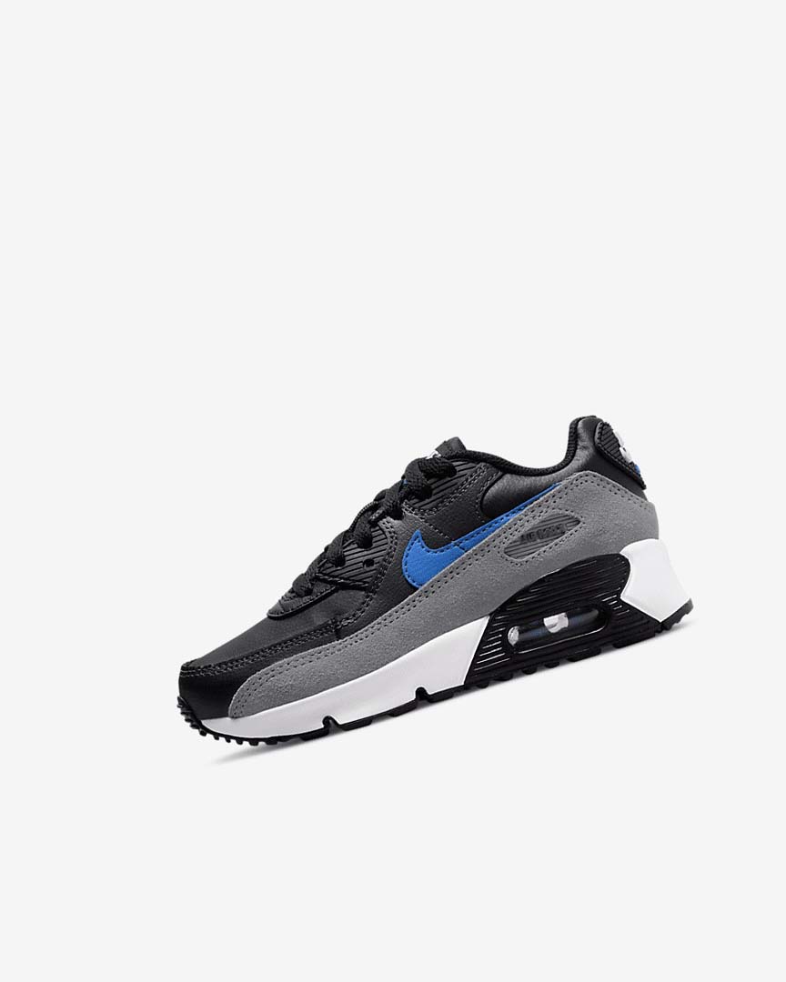 Zapatos Casuales Nike Air Max 90 Niña Negras Gris Gris Oscuro Azules | AR4560