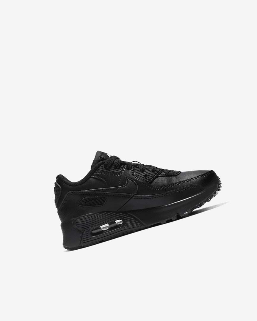 Zapatos Casuales Nike Air Max 90 Niño Negras Negras Blancas Negras | AR3052