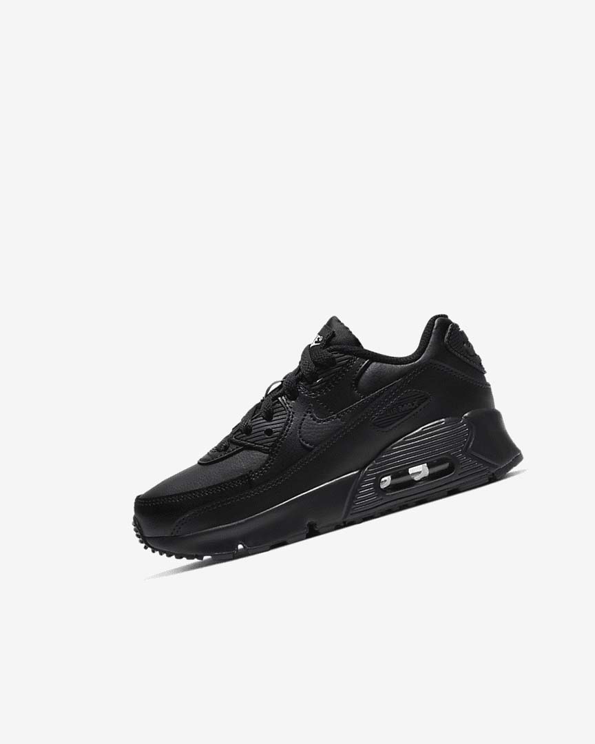 Zapatos Casuales Nike Air Max 90 Niño Negras Negras Blancas Negras | AR3052