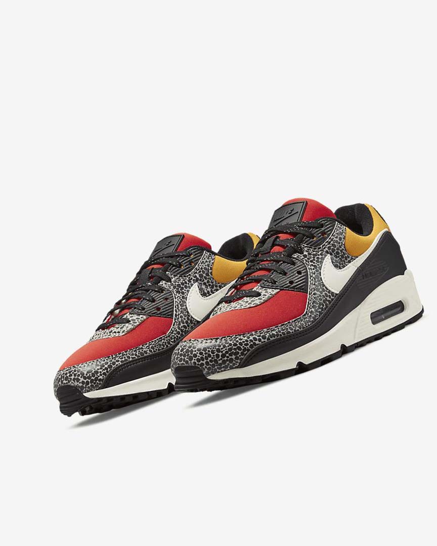 Zapatos Casuales Nike Air Max 90 SE Mujer Negras Rojas | AR5261