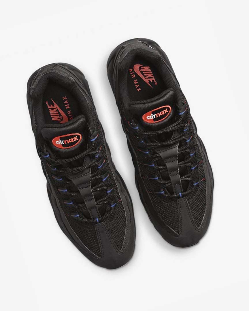 Zapatos Casuales Nike Air Max 95 Hombre Negras Azules Rojas Claro | AR2253