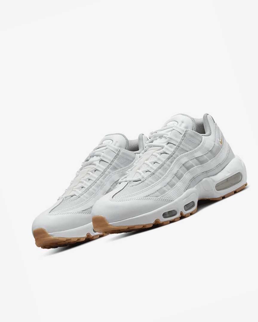 Zapatos Casuales Nike Air Max 95 Hombre Blancas Plateadas Gris Amarillo Oscuro | AR3208