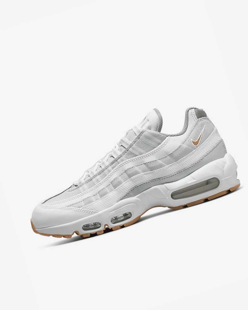 Zapatos Casuales Nike Air Max 95 Hombre Blancas Plateadas Gris Amarillo Oscuro | AR3208