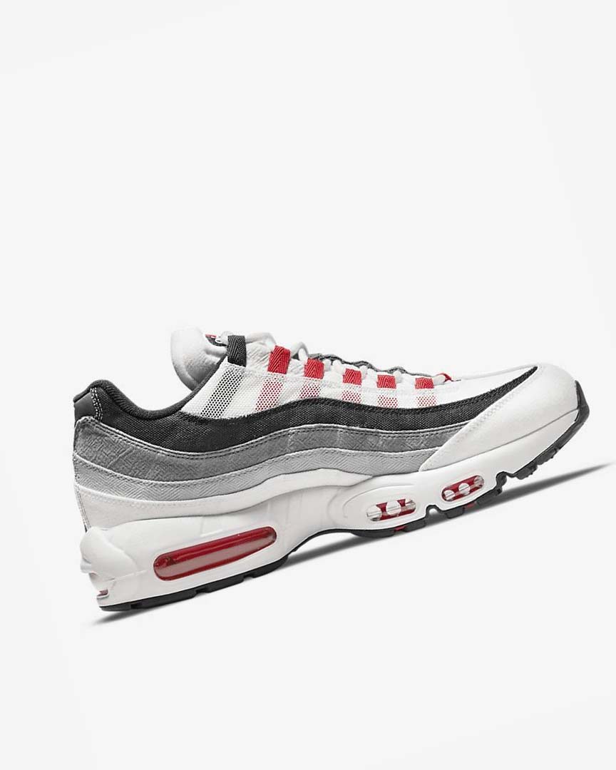 Zapatos Casuales Nike Air Max 95 Hombre Blancas Gris Claro Rojas | AR5171