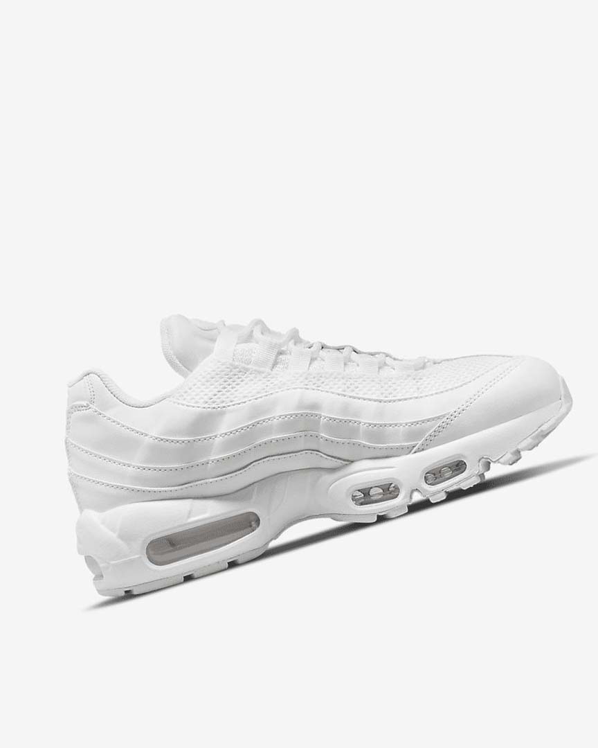 Zapatos Casuales Nike Air Max 95 Mujer Blancas Metal Plateadas Blancas | AR2752