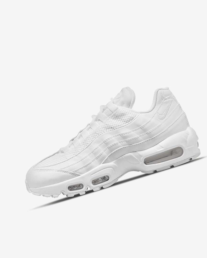 Zapatos Casuales Nike Air Max 95 Mujer Blancas Metal Plateadas Blancas | AR2752