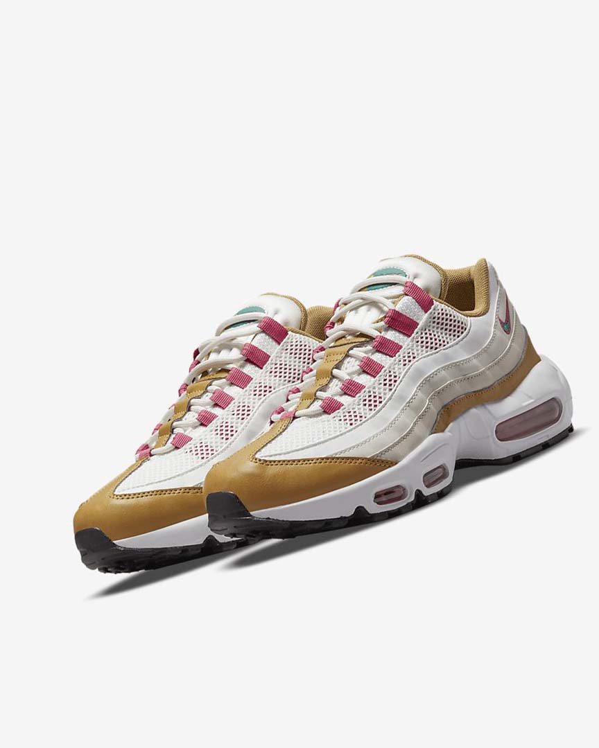 Zapatos Casuales Nike Air Max 95 Mujer Blancas Marrones Verde | AR3080