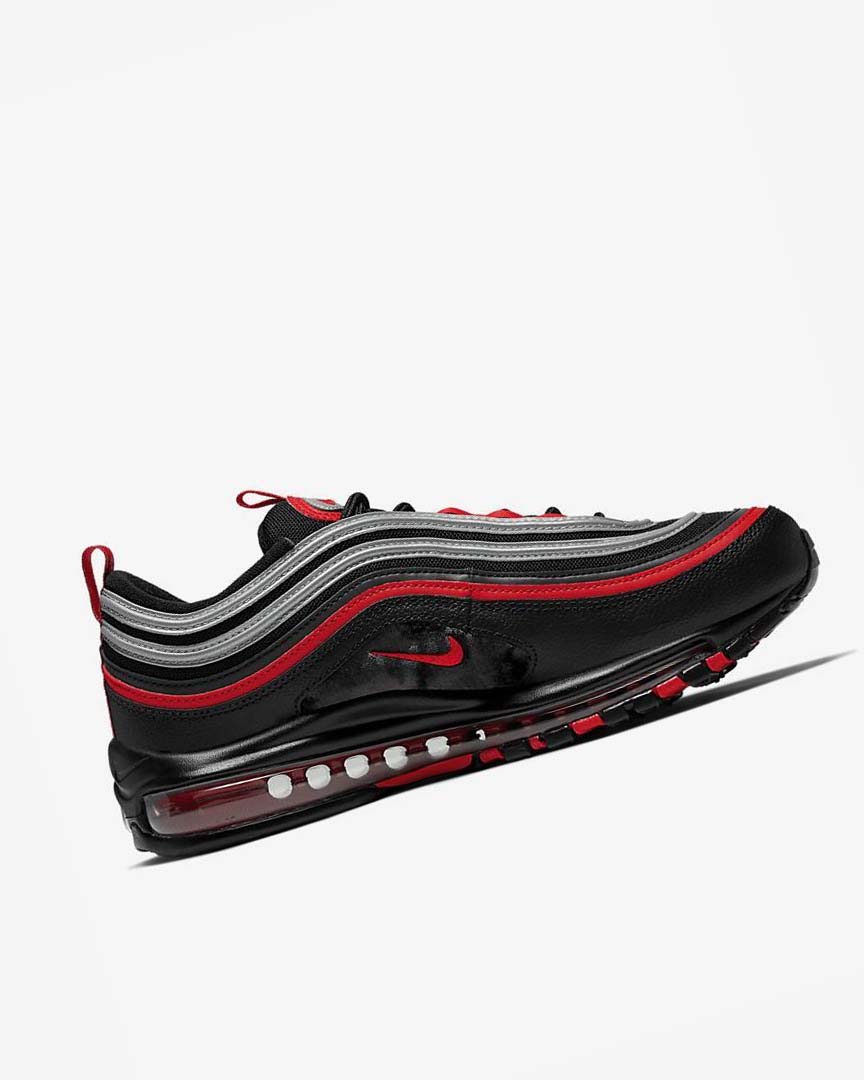 Zapatos Casuales Nike Air Max 97 Hombre Negras Metal Plateadas Rojas | AR5142