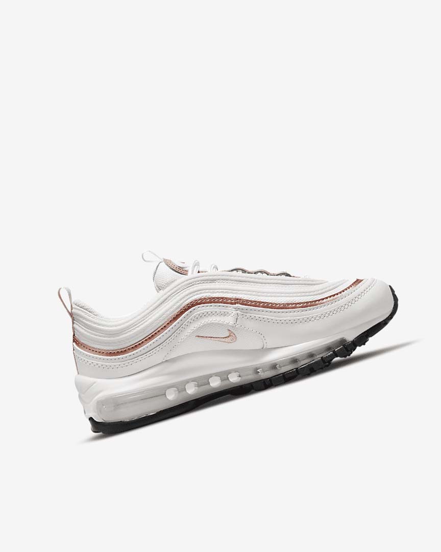 Zapatos Casuales Nike Air Max 97 Niña Blancas Blancas Metal Rojas Marrones | AR4800