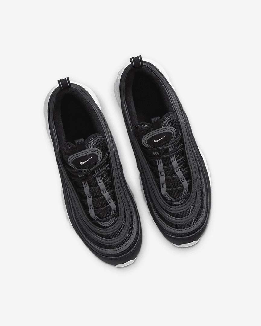 Zapatos Casuales Nike Air Max 97 Niña Negras Blancas | AR2975