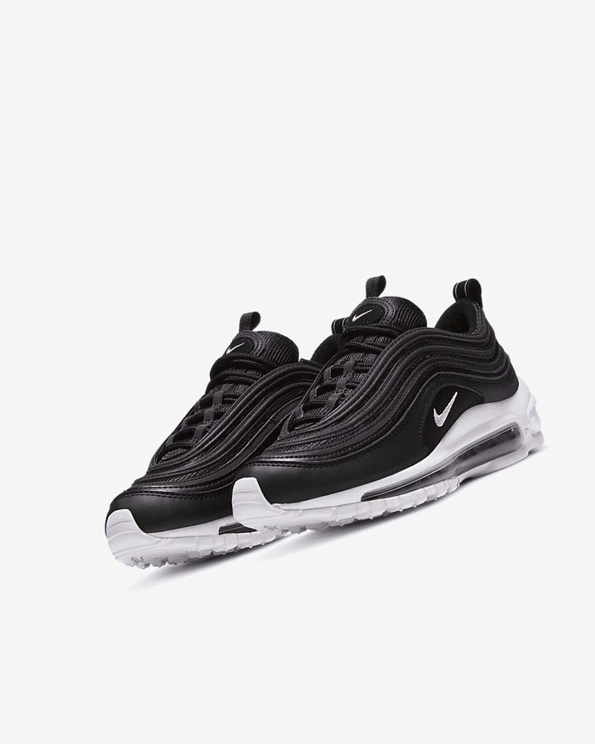 Zapatos Casuales Nike Air Max 97 Niña Negras Blancas | AR2975