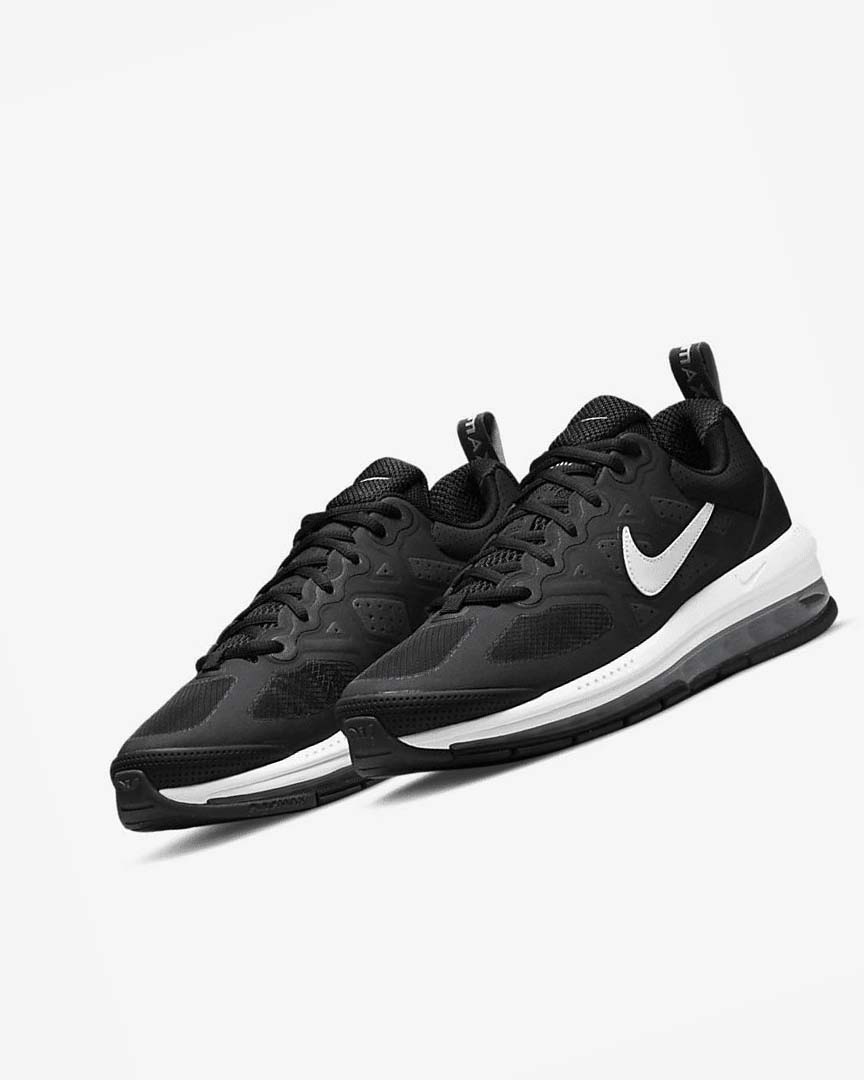 Zapatos Casuales Nike Air Max Genome Hombre Negras Gris Oscuro Blancas | AR5442