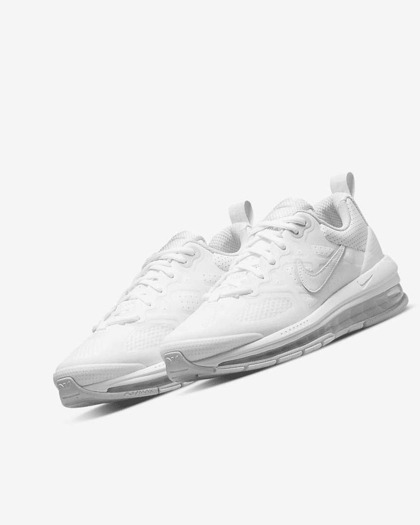 Zapatos Casuales Nike Air Max Genome Mujer Blancas Plateadas Blancas | AR2804