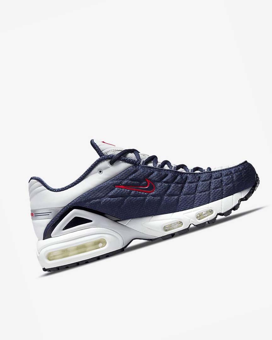 Zapatos Casuales Nike Air Max Tailwind V SP Hombre Azul Marino Plateadas Blancas Rojas | AR5096