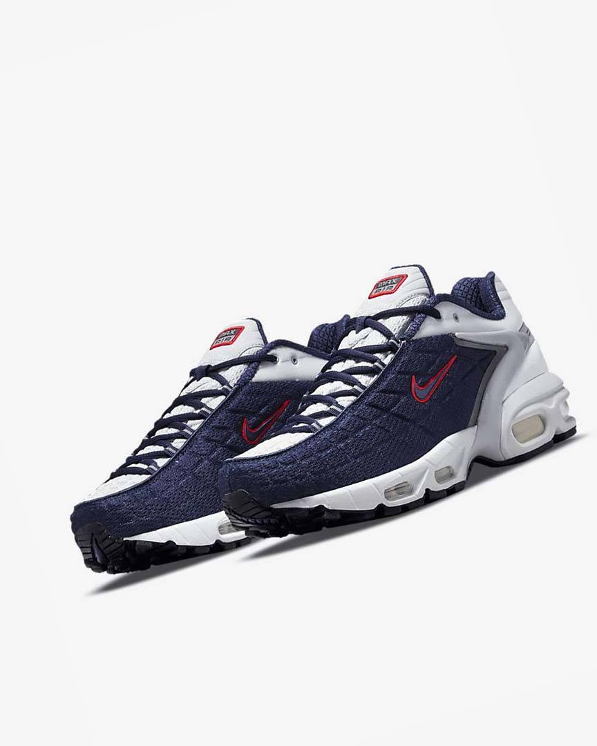 Zapatos Casuales Nike Air Max Tailwind V SP Hombre Azul Marino Plateadas Blancas Rojas | AR5096