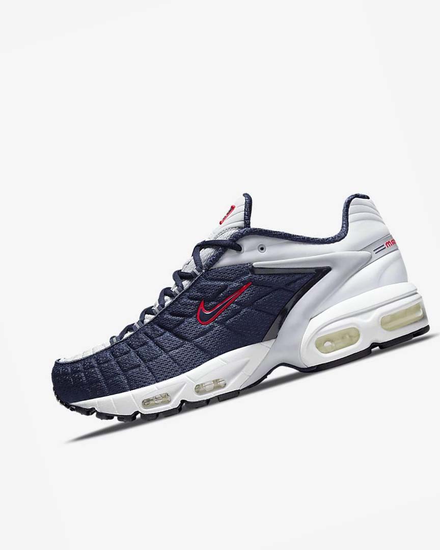 Zapatos Casuales Nike Air Max Tailwind V SP Hombre Azul Marino Plateadas Blancas Rojas | AR5096