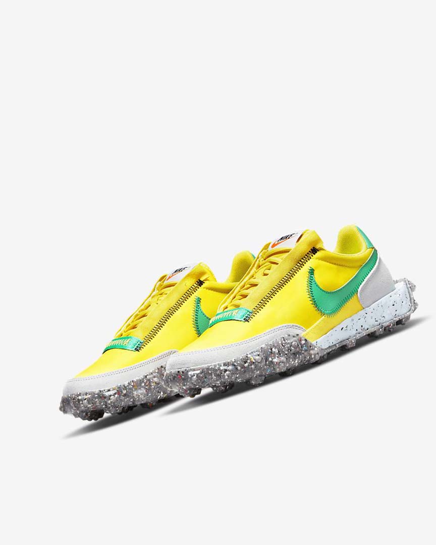 Zapatos Casuales Nike Waffle Racer Crater Mujer Amarillo Azules Verde | AR4818