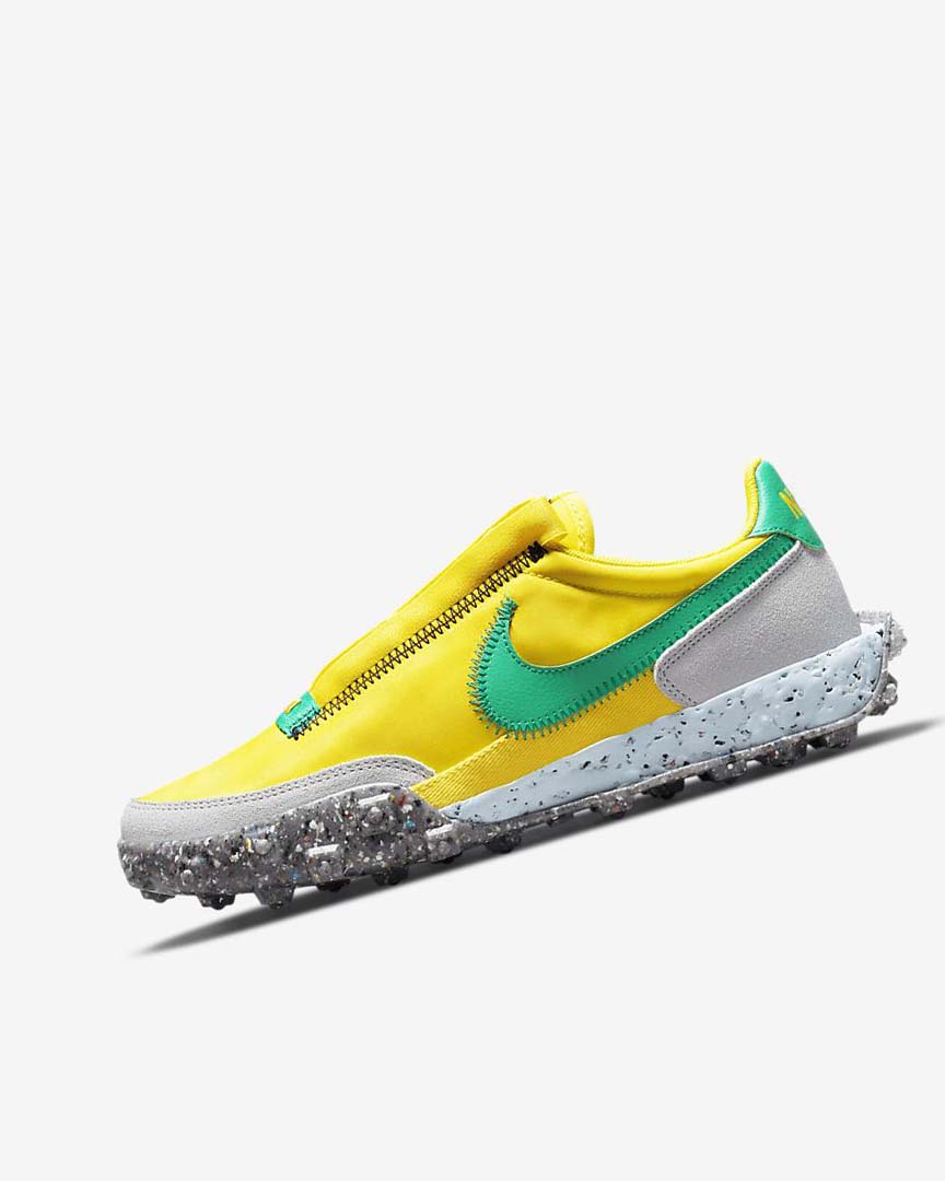 Zapatos Casuales Nike Waffle Racer Crater Mujer Amarillo Azules Verde | AR4818