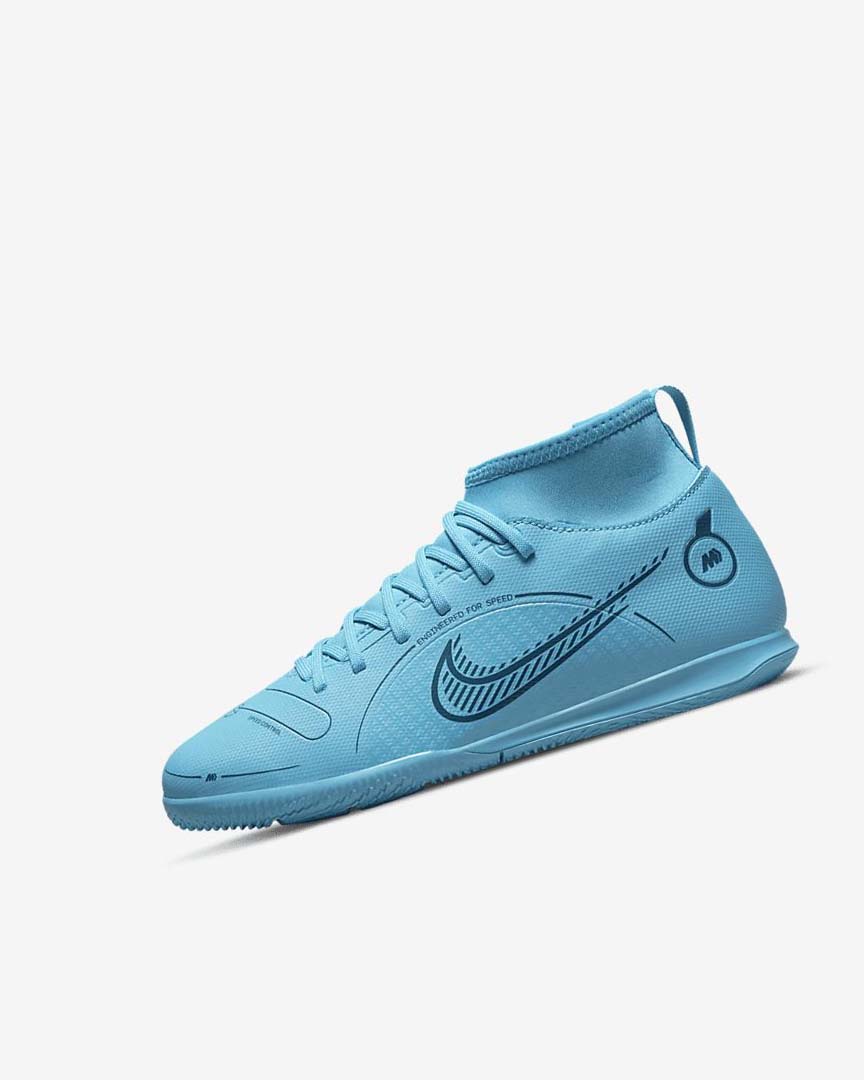 Zapatos De Fútbol Nike Jr. Mercurial Superfly 8 Club IC Niño Azules Naranjas | AR3165