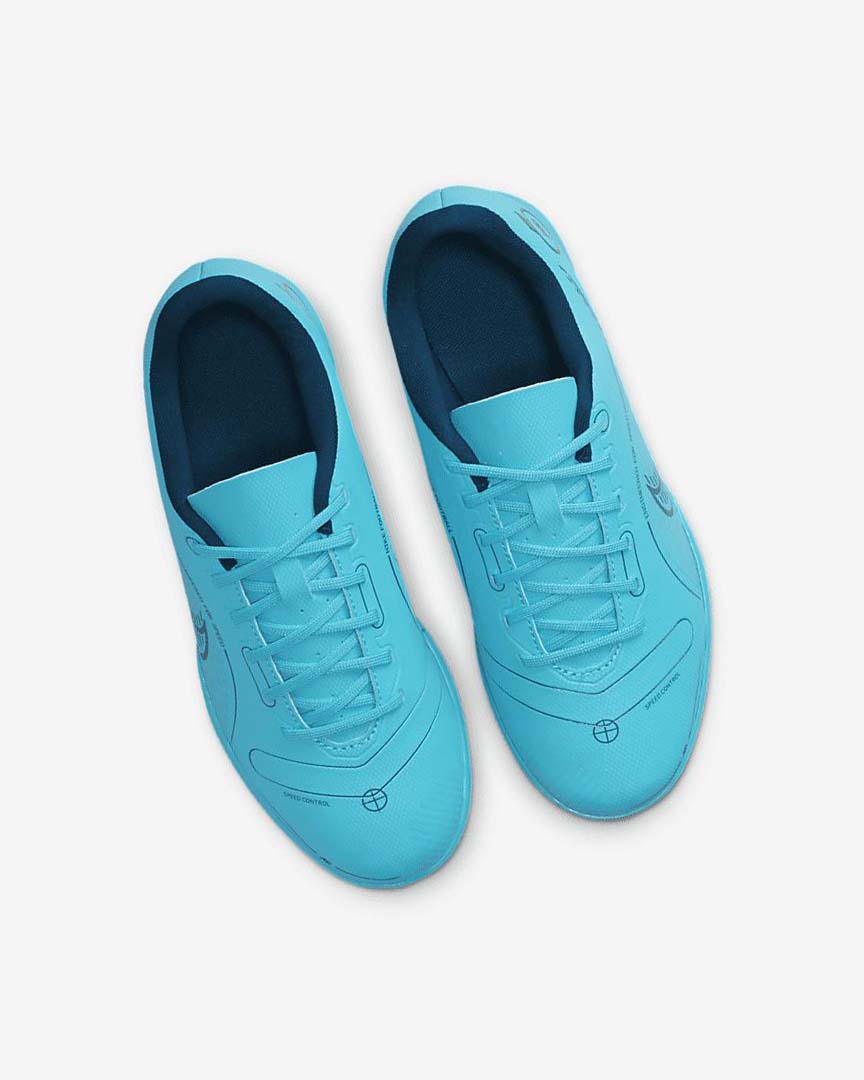 Zapatos De Fútbol Nike Jr. Mercurial Vapor 14 Club IC Niña Azules Naranjas | AR2496