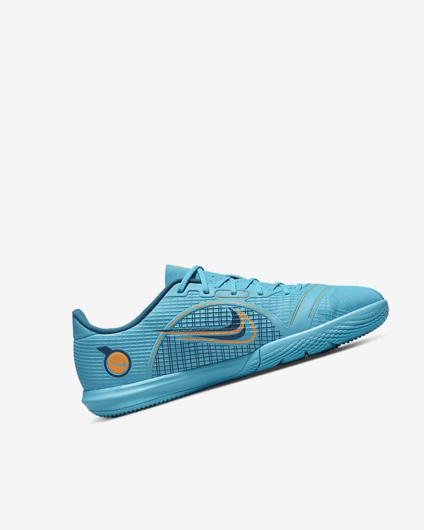 Zapatos De Fútbol Nike Jr. Mercurial Vapor 14 Academy IC Niña Azules Naranjas | AR2535