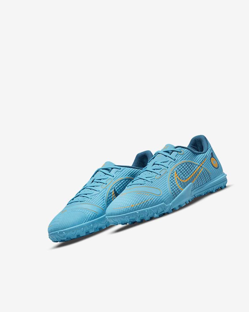 Zapatos De Fútbol Nike Jr. Mercurial Vapor 14 Academy TF Niña Azules Naranjas | AR5051