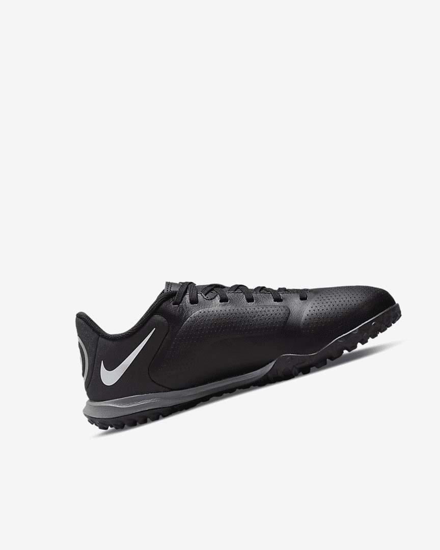 Zapatos De Fútbol Nike Jr. Tiempo Legend 9 Academy TF Niña Negras Gris Oscuro Metal Doradas Negras | AR5058