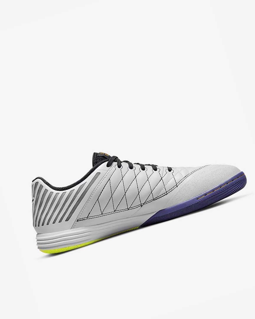 Zapatos De Fútbol Nike Lunar Gato II IC Hombre Blancas Amarillo Oscuro Negras | AR1155