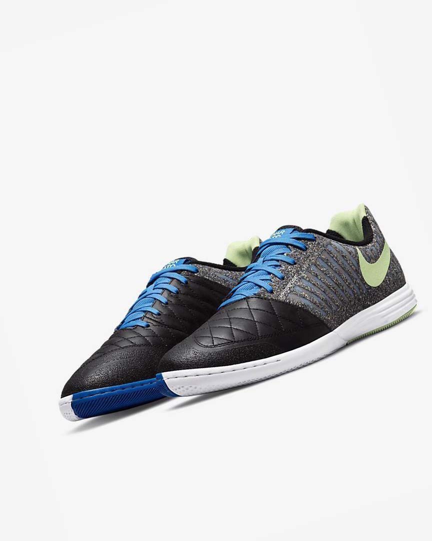 Zapatos De Fútbol Nike Lunar Gato II IC Hombre Negras Azules Claro Verde Claro | AR4938