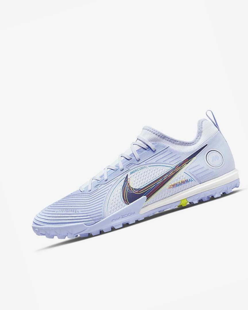 Zapatos De Fútbol Nike Mercurial Air Zoom Vapor 14 Pro TF Hombre Gris Azules Claro Azules Azules | AR2270