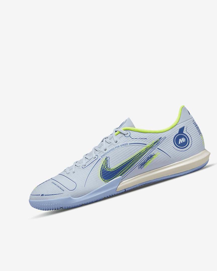 Zapatos De Fútbol Nike Mercurial Vapor 14 Academy IC Mujer Gris Azules Claro Azules Azules | AR2262