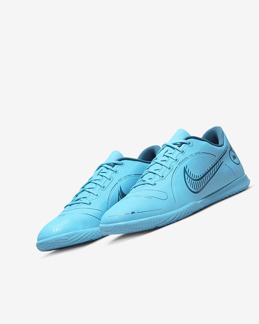 Zapatos De Fútbol Nike Mercurial Vapor 14 Club IC Mujer Azules Naranjas | AR5311