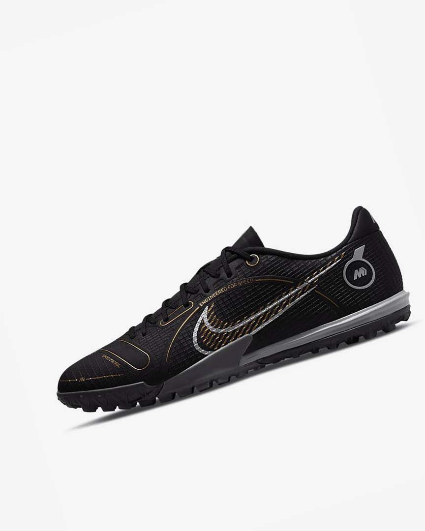 Zapatos De Fútbol Nike Mercurial Vapor 14 Academy TF Hombre Negras Metal Plateadas Gris Metal Doradas | AR5607