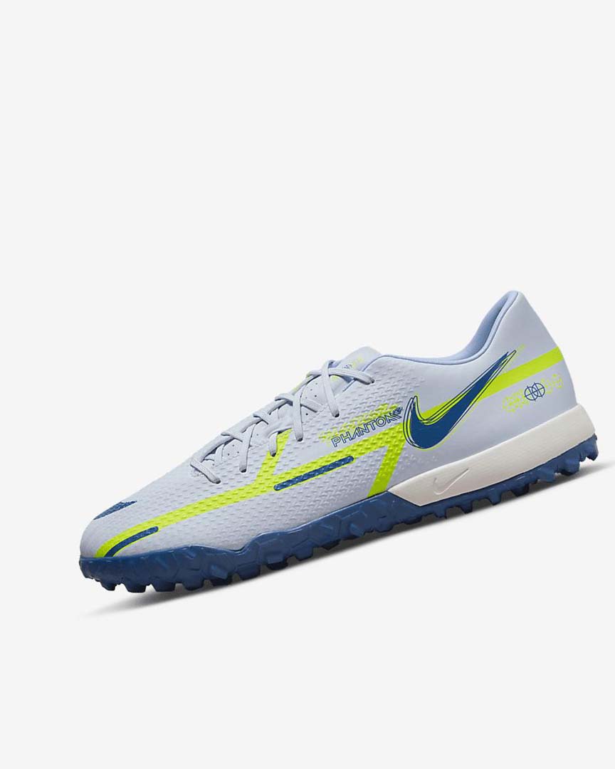 Zapatos De Fútbol Nike Phantom GT2 Academy TF Mujer Gris Azules Claro Azules Oscuro | AR2516