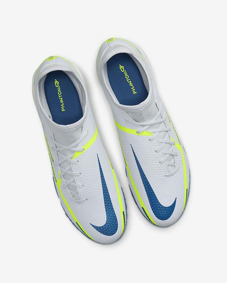 Zapatos De Fútbol Nike Phantom GT2 Academy Dynamic Fit TF Mujer Gris Azules Claro Azules Oscuro | AR4585