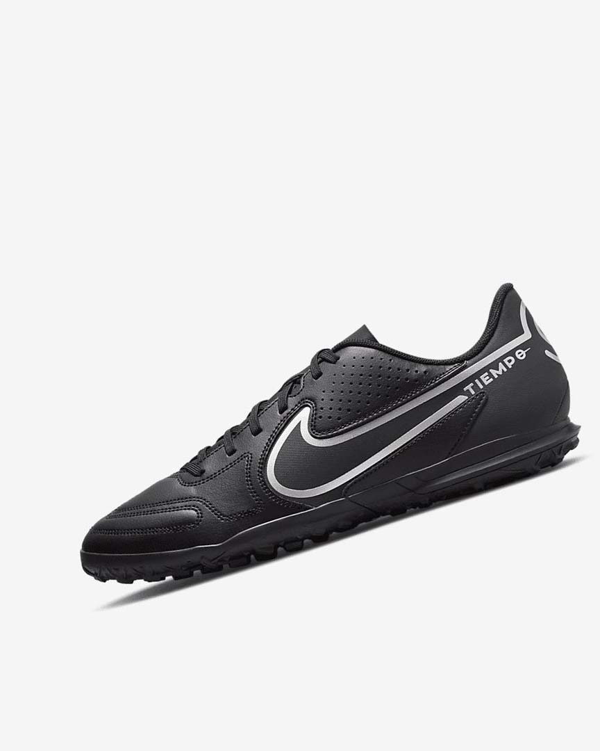 Zapatos De Fútbol Nike Tiempo Legend 9 Club TF Mujer Negras Gris Oscuro Negras | AR2733