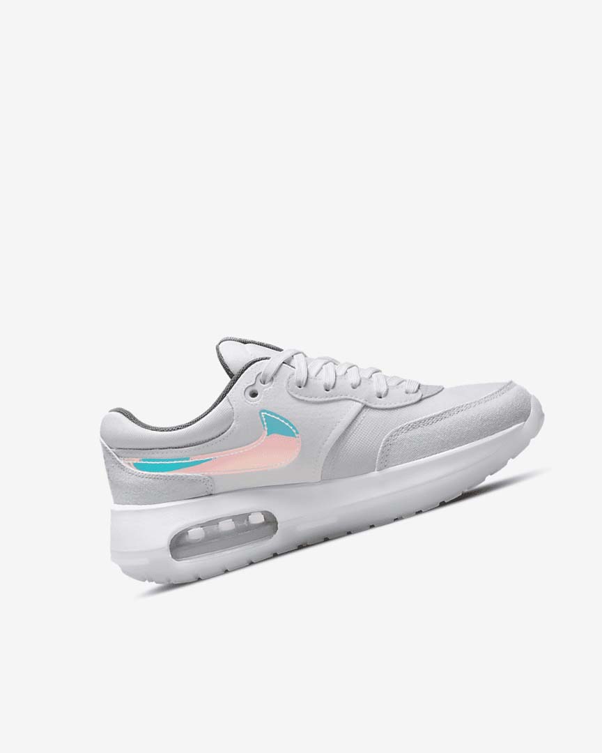 Zapatos Nike Air Max Motif Niña Blancas Blancas Azules Gris | AR2614