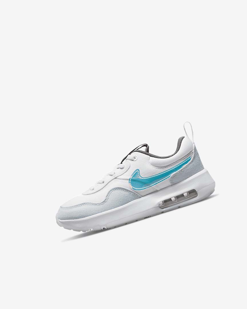 Zapatos Nike Air Max Motif Niña Blancas Blancas Azules Gris | AR2810