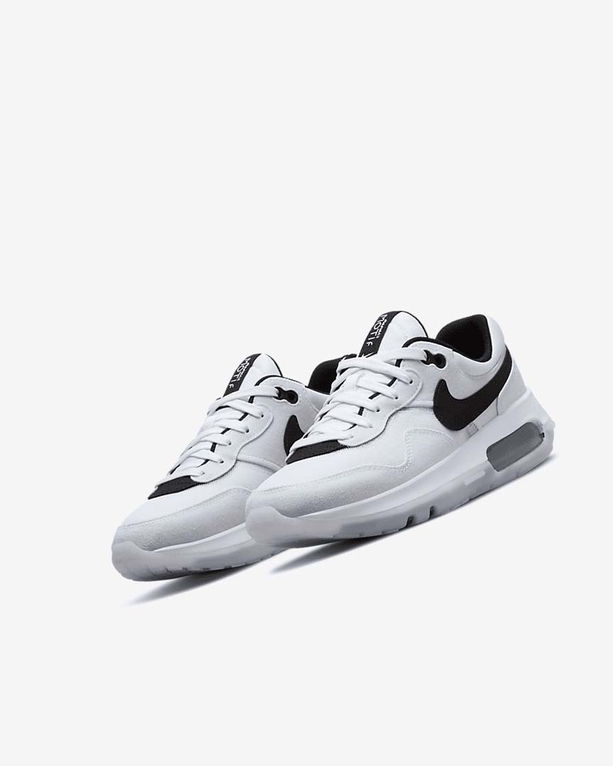 Zapatos Nike Air Max Motif Niña Blancas Blancas Negras | AR5026