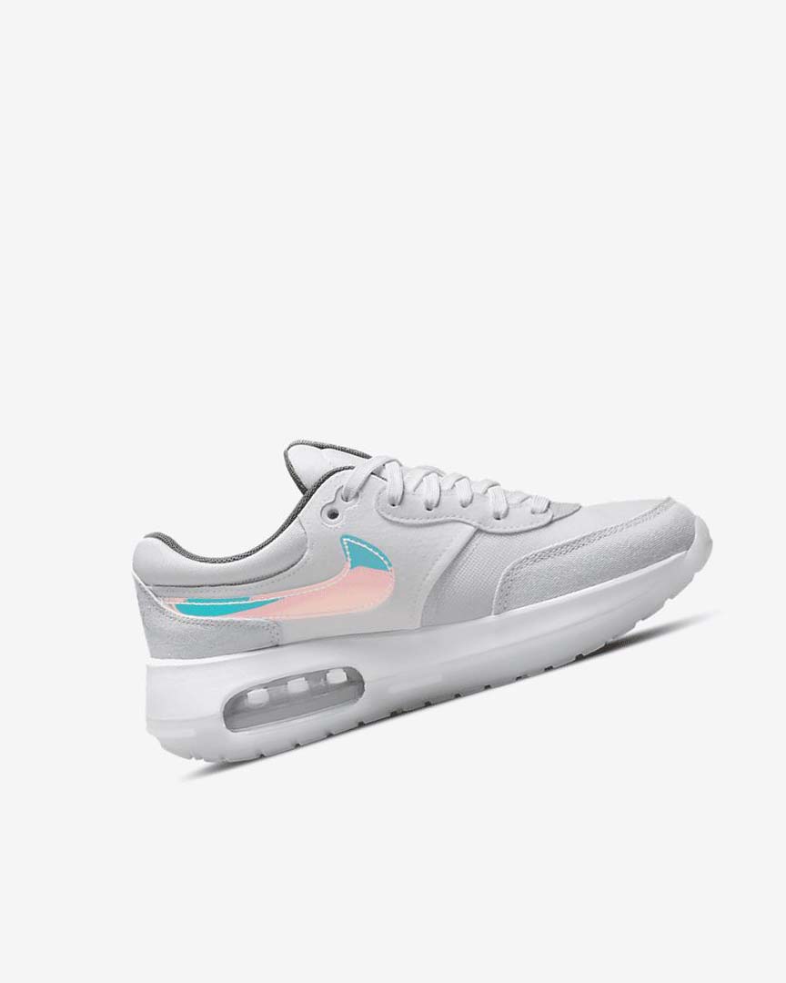 Zapatos Nike Air Max Motif Niño Blancas Blancas Azules Gris | AR2210