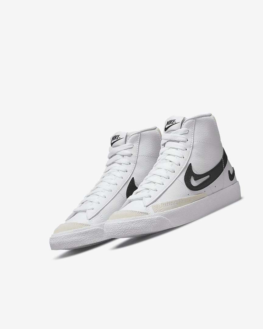 Zapatos Nike Blazer Niño Blancas Blancas Negras | AR2890