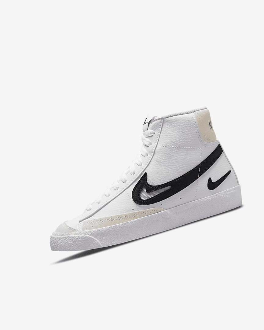 Zapatos Nike Blazer Niño Blancas Blancas Negras | AR2890