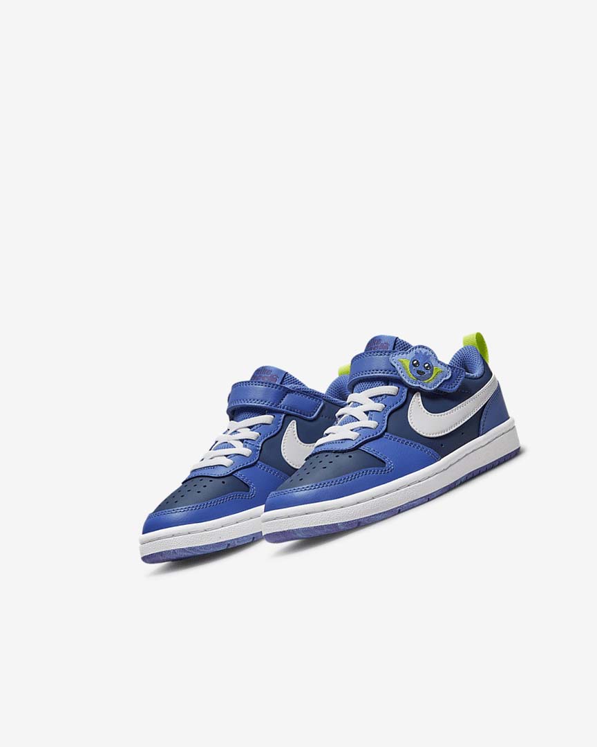 Zapatos Nike Court Borough Low 2 Lil Fruits Niña Azul Marino Azules Azules Blancas | AR2976