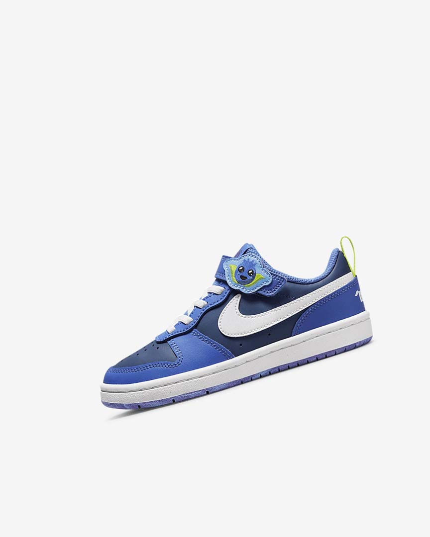 Zapatos Nike Court Borough Low 2 Lil Fruits Niña Azul Marino Azules Azules Blancas | AR2976