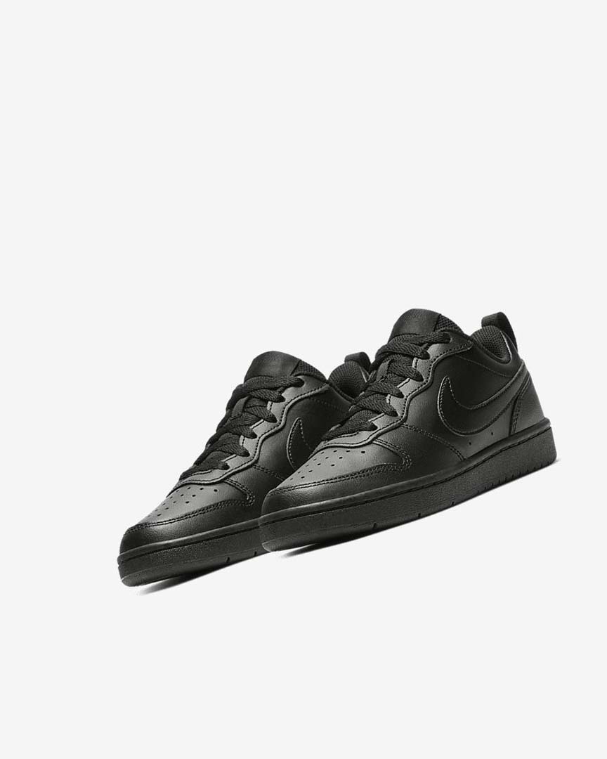 Zapatos Nike Court Borough Low 2 Niño Negras Negras Negras | AR2574