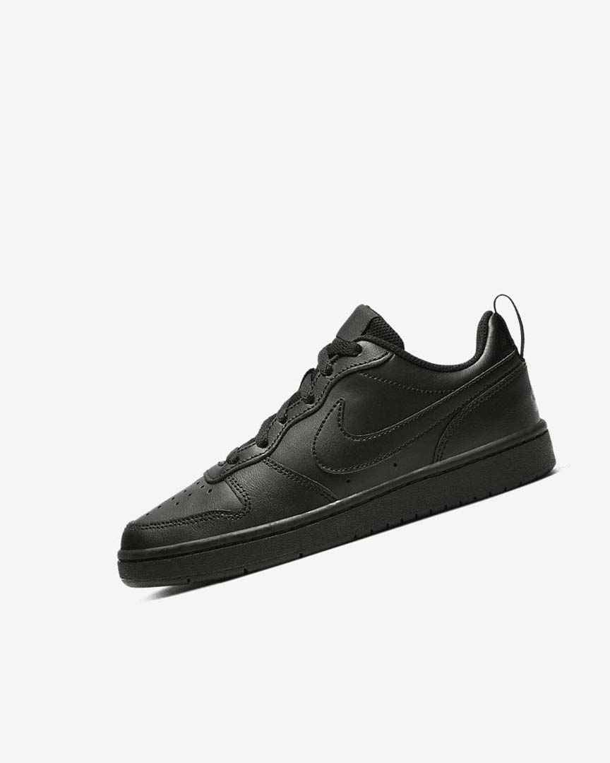 Zapatos Nike Court Borough Low 2 Niño Negras Negras Negras | AR2574